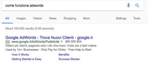 come funziona adwords Google Search