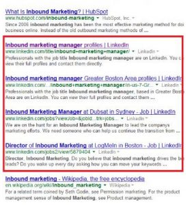 serp linkedin